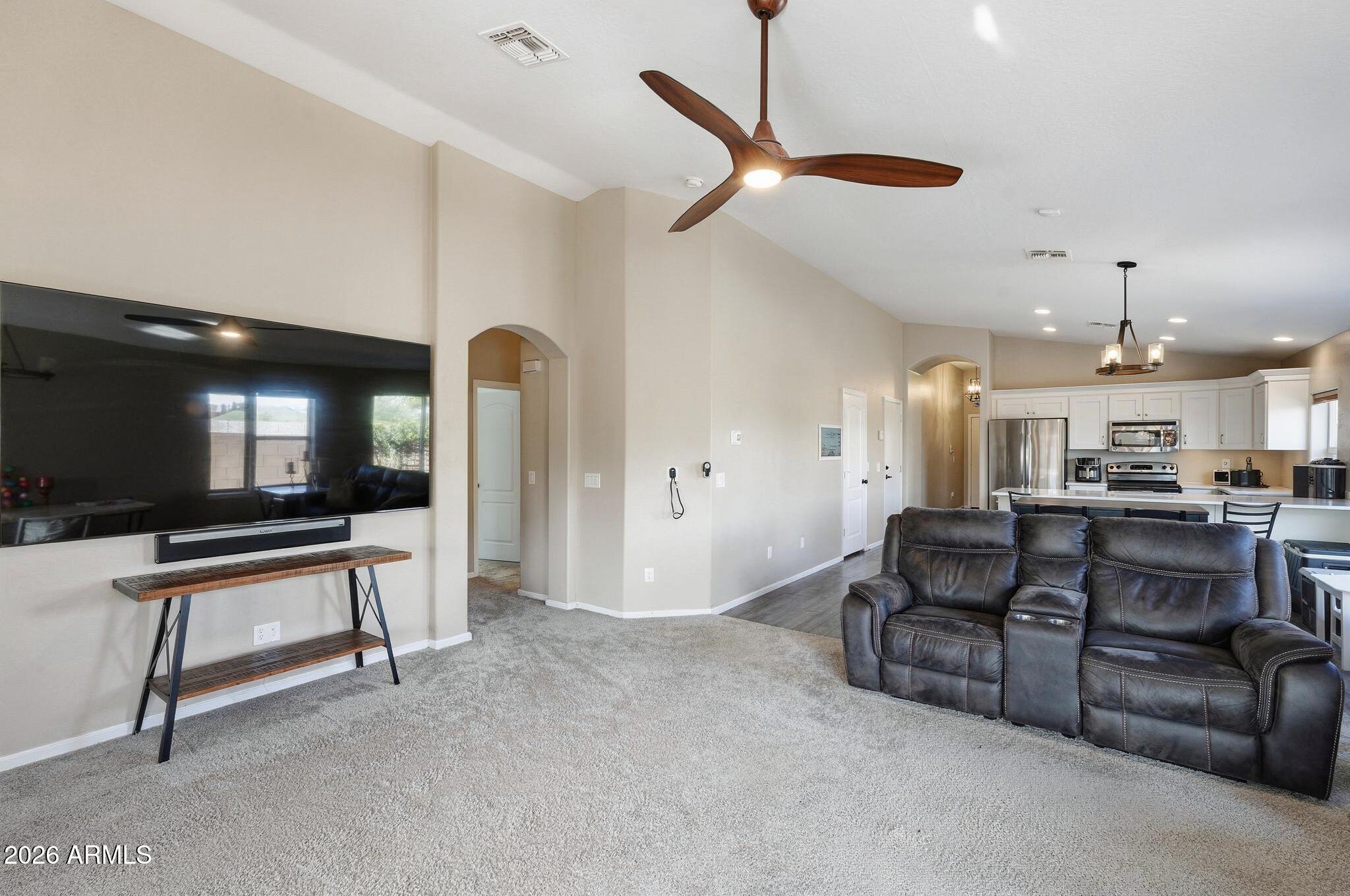 2829 East Park View Lane Phoenix, AZ 85024 - Photo 7 of 20 a living room with furniture and a flat screen tv