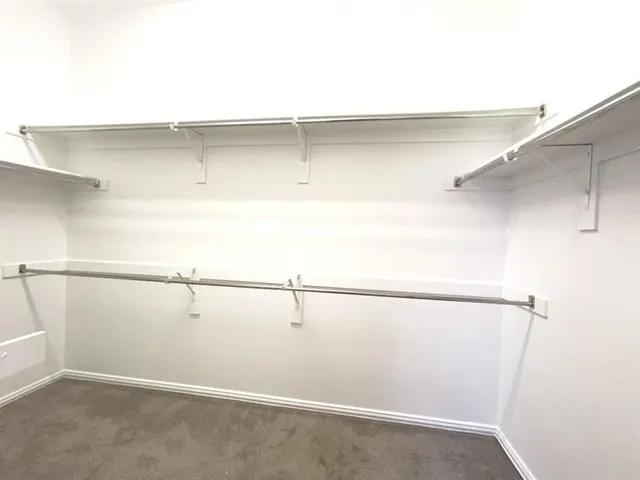 a close view of closet