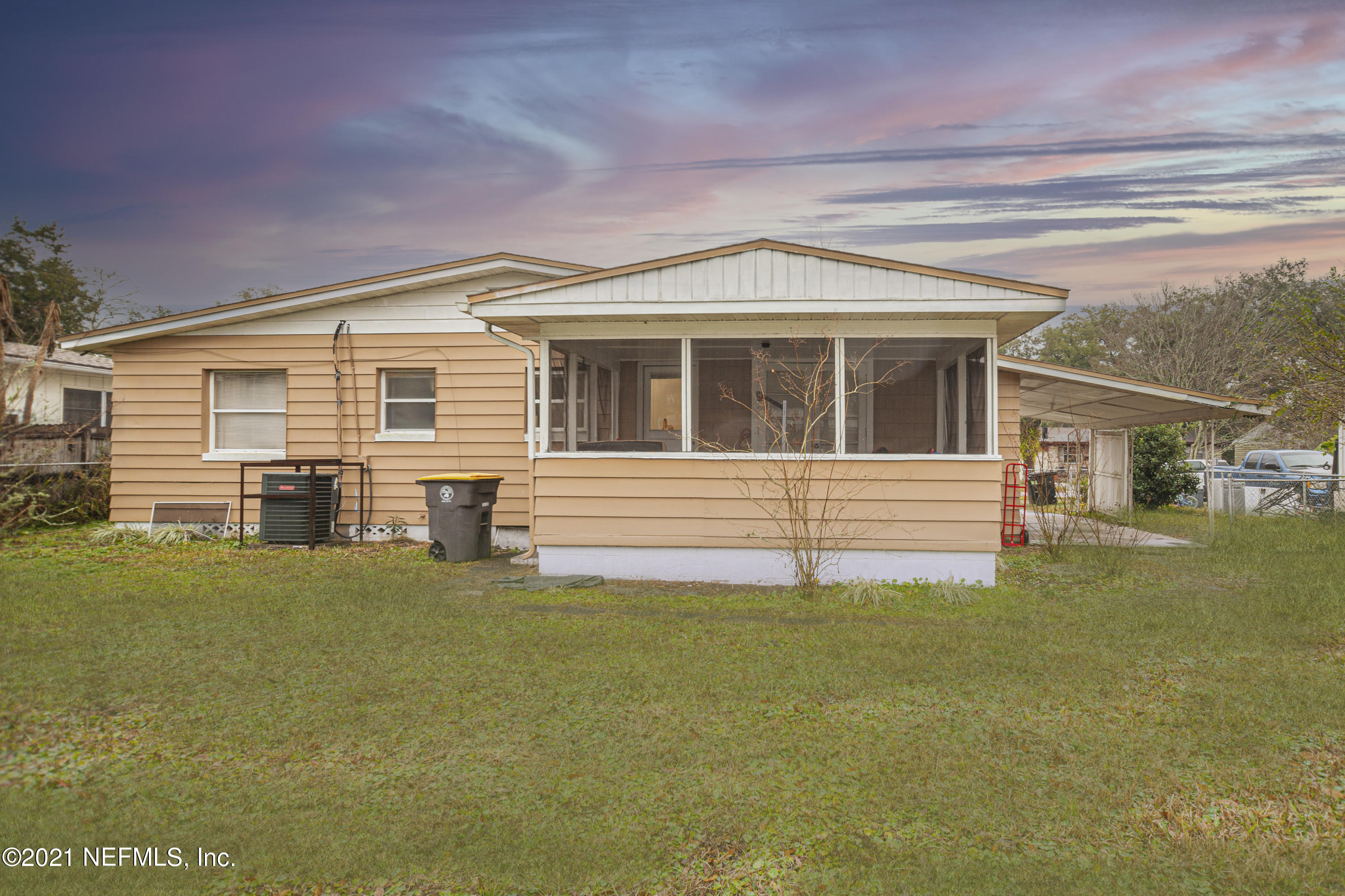 4434 Rainer Road Jacksonville, FL 32210 - Photo 20 of 20 Back Yard & Screened Patio