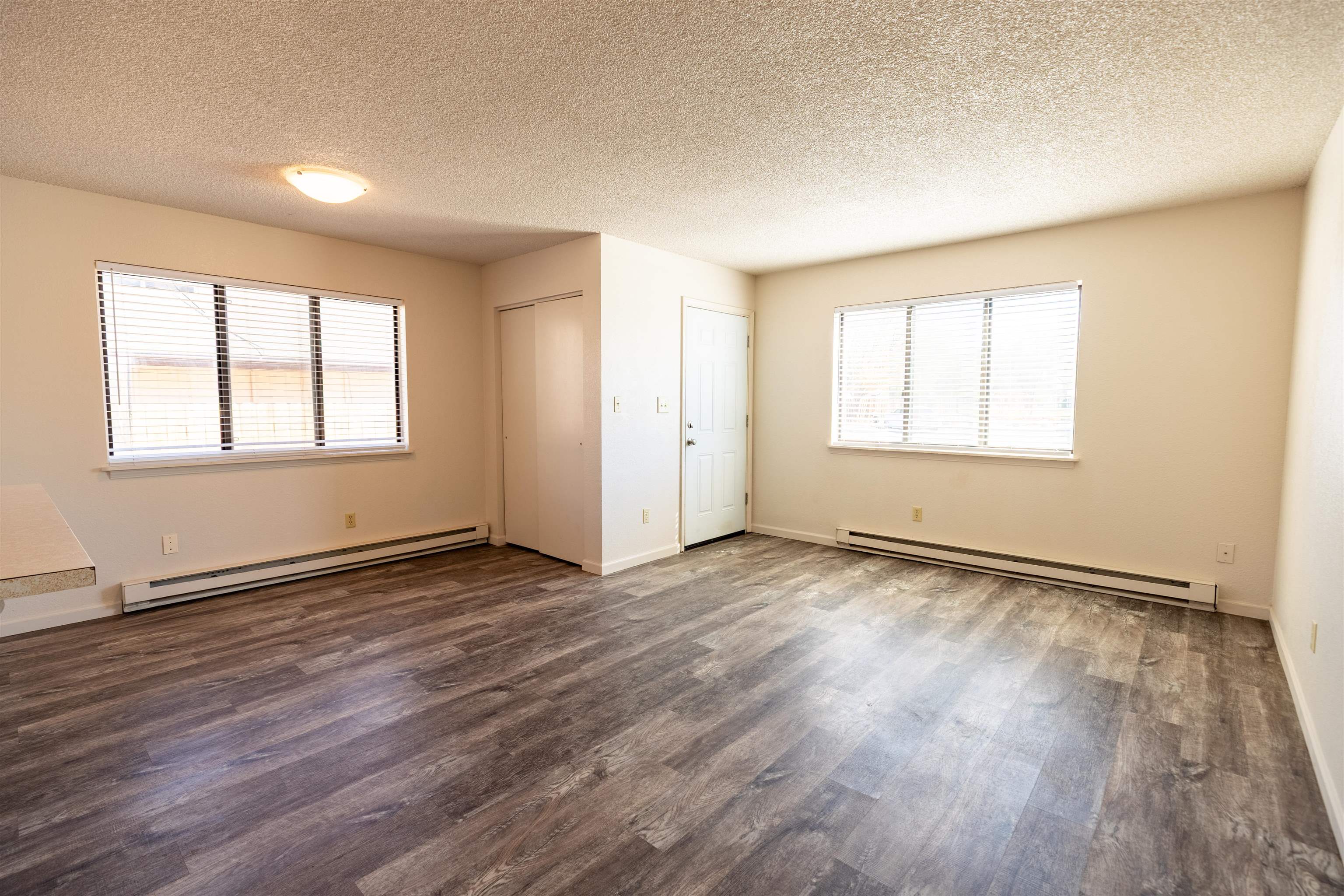 239 South Elm Street, Unit A Fruita, CO 81521 - Photo 4 of 22 an empty room with wooden floor and windows