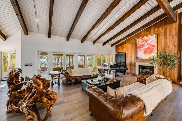 a kitchen with lots of counter top space
