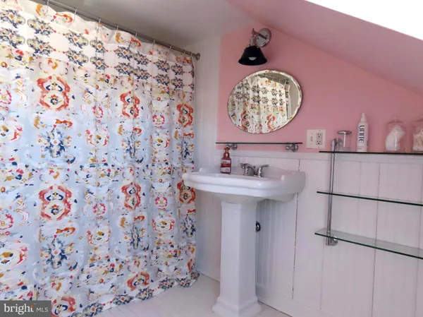 a view of mountain and a yard