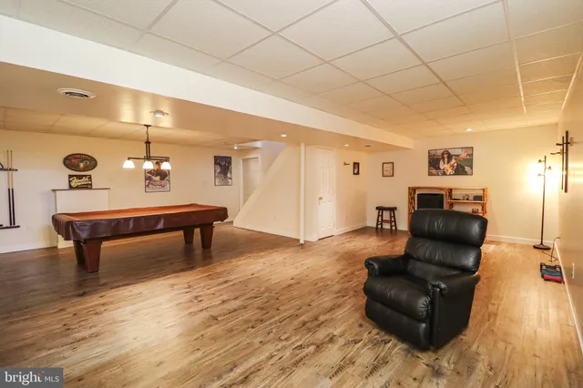 a view of a patio on the deck