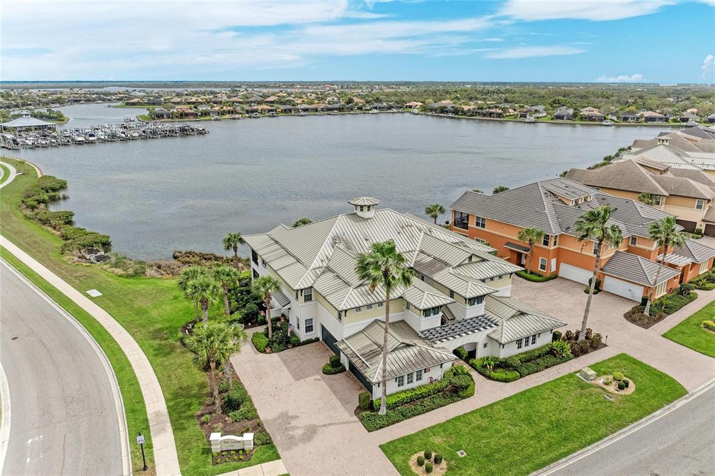 1151 Riverscape Street, Unit 1151 Bradenton, FL 34208 - Photo 48 of 62 an aerial view of a house with a ocean view
