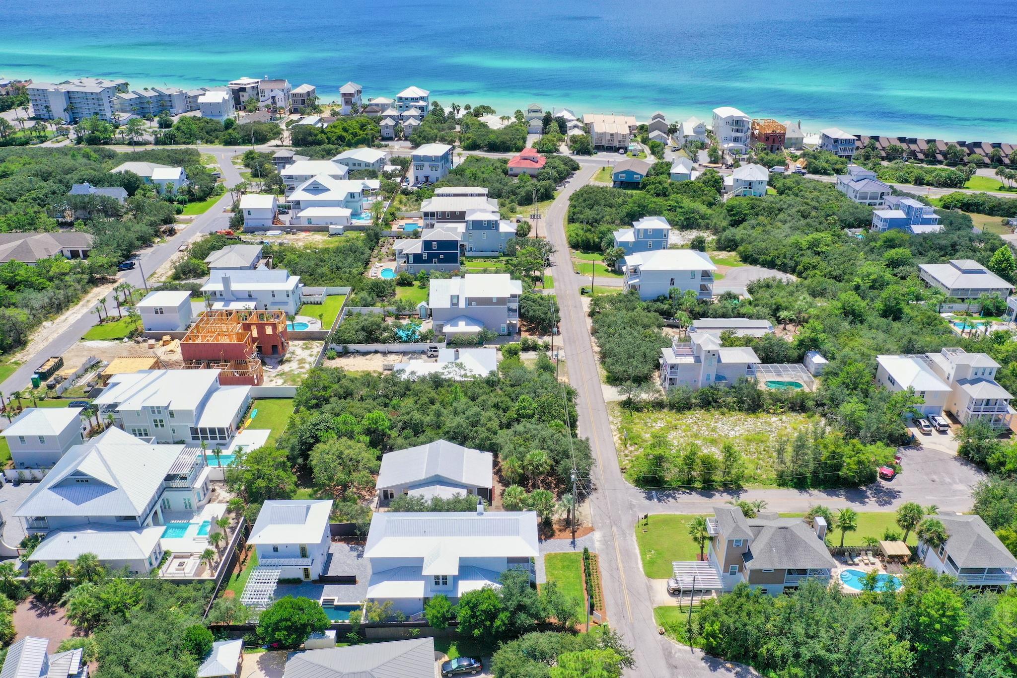 160 A St Inlet Beach Inlet Beach, FL 32461 - Photo 63 of 63 an aerial view of residential houses with outdoor space
