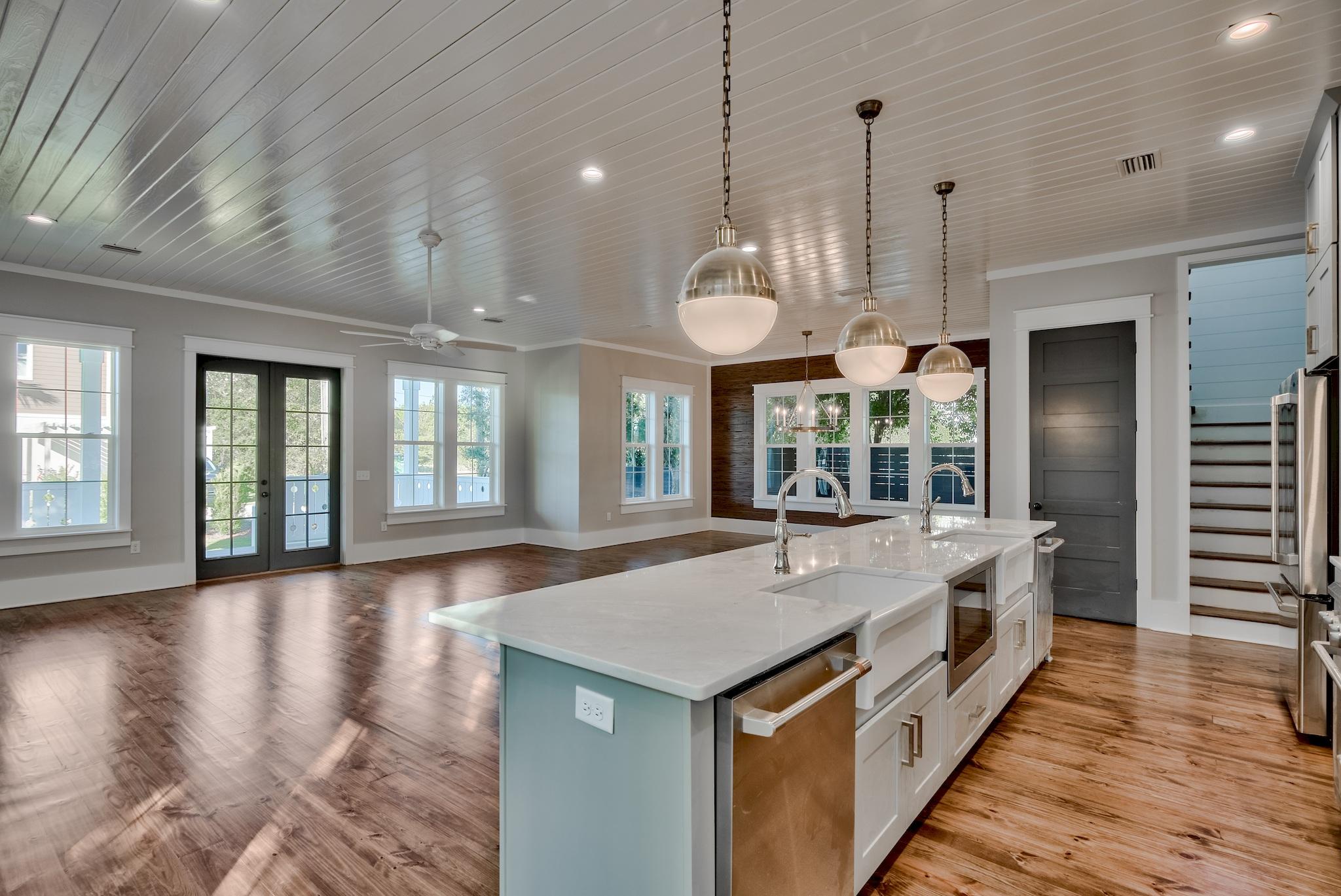 160 A St Inlet Beach Inlet Beach, FL 32461 - Photo 10 of 63 a large kitchen with kitchen island a large island in it