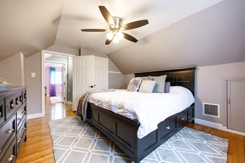 4 Jean Street Blackstone, MA 01504 - Photo 18 of 31 a bed room with a bed and a ceiling fan