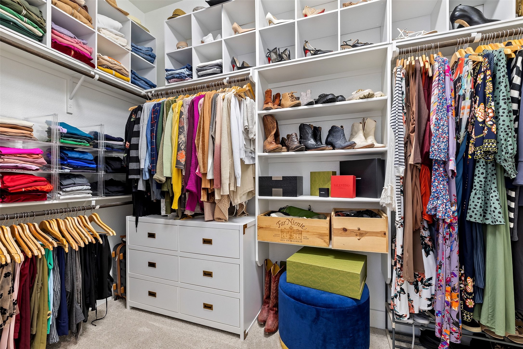 302 Lodestone Lane Austin, TX 78738 - Photo 17 of 40 a view of walk in closet with clothes and shoes