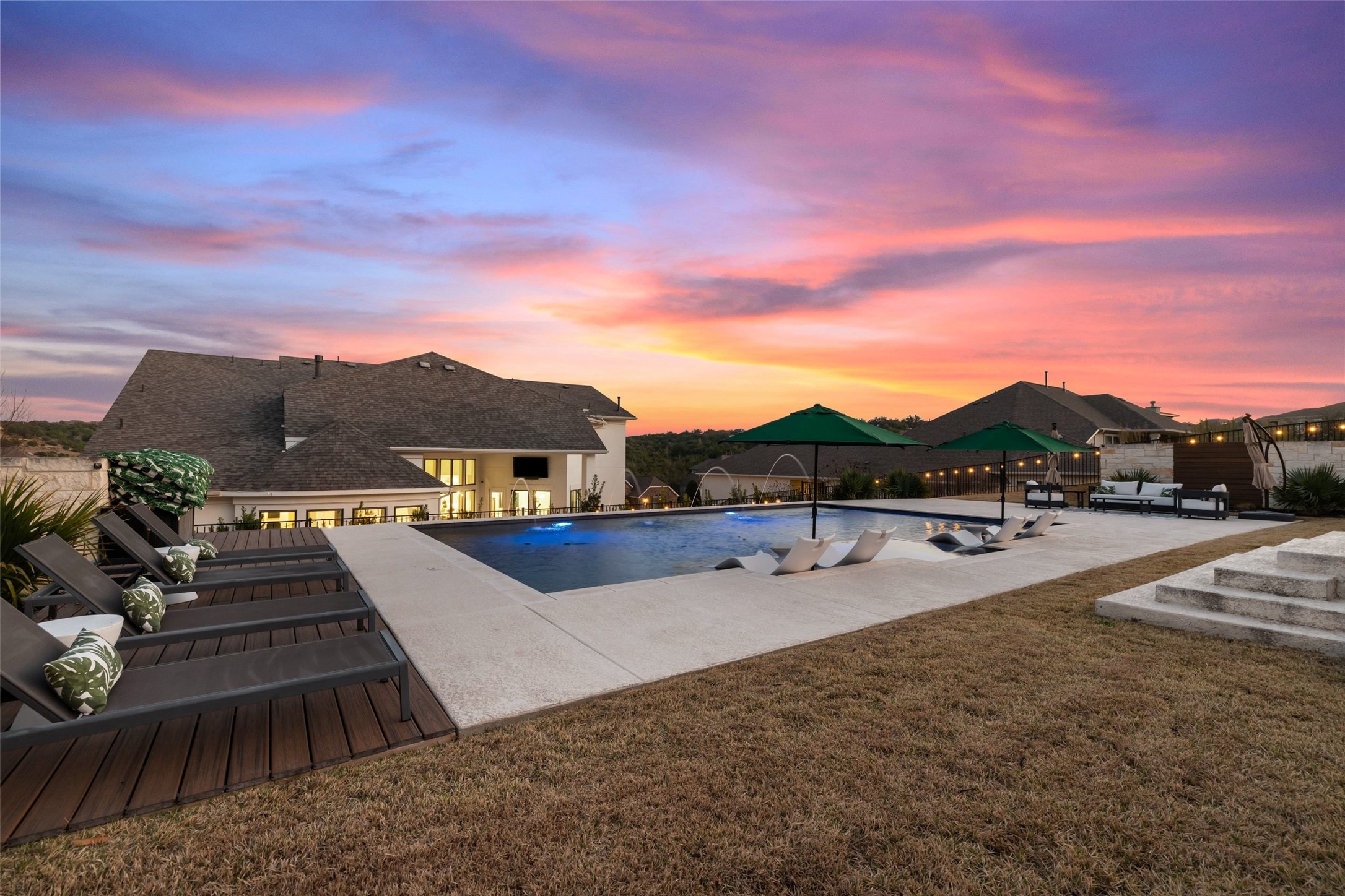 302 Lodestone Lane Austin, TX 78738 - Photo 38 of 40 a view of a houses with a terrace