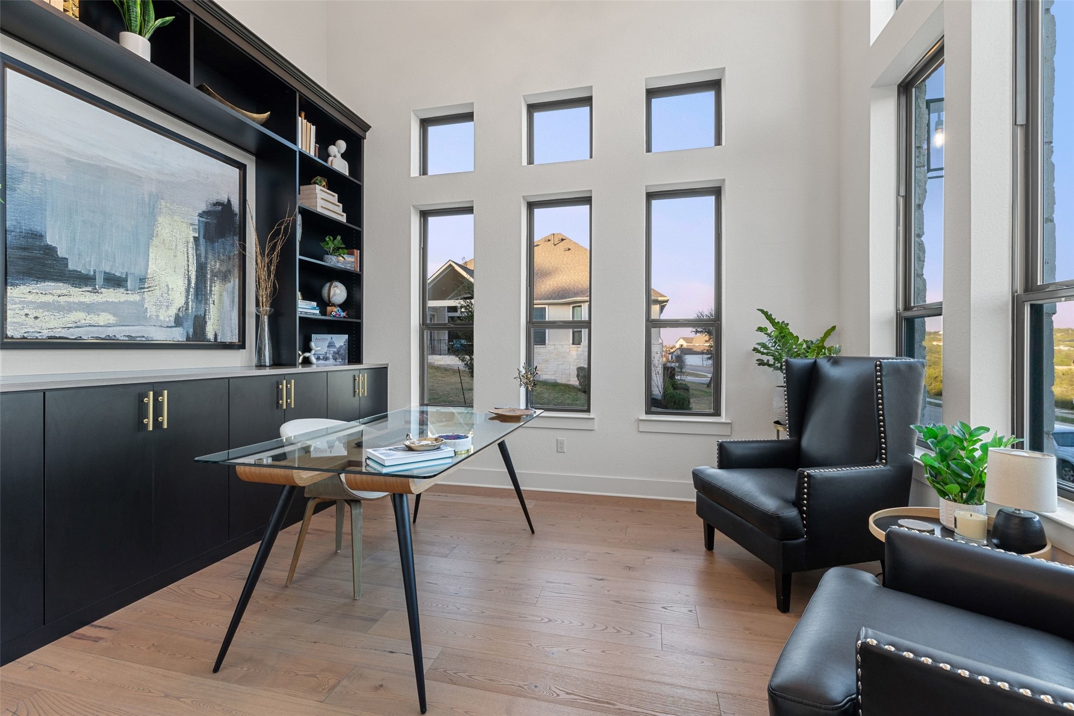 302 Lodestone Lane Austin, TX 78738 - Photo 5 of 40 a living room with furniture and large windows