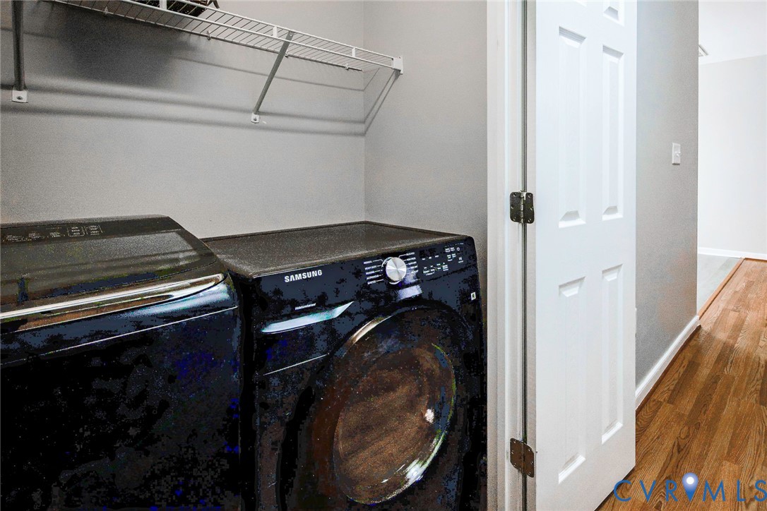1297 Manfield Road Aylett, VA 23009 - Photo 30 of 41 a utility room with dryer and washer