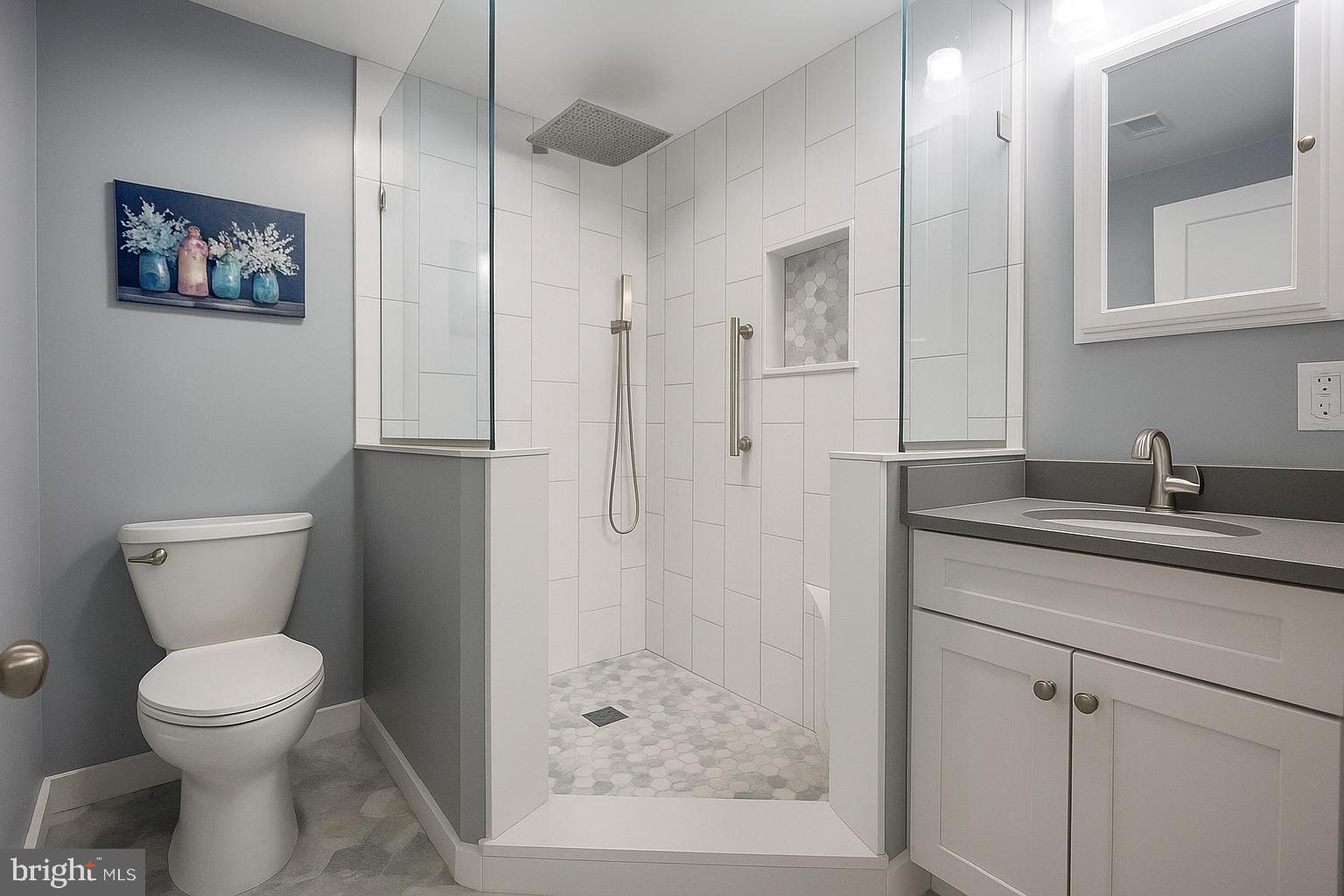 1204 Vilsmeier Road Lansdale, PA 19446 - Photo 18 of 26 Modern bathroom with sleek glass shower.