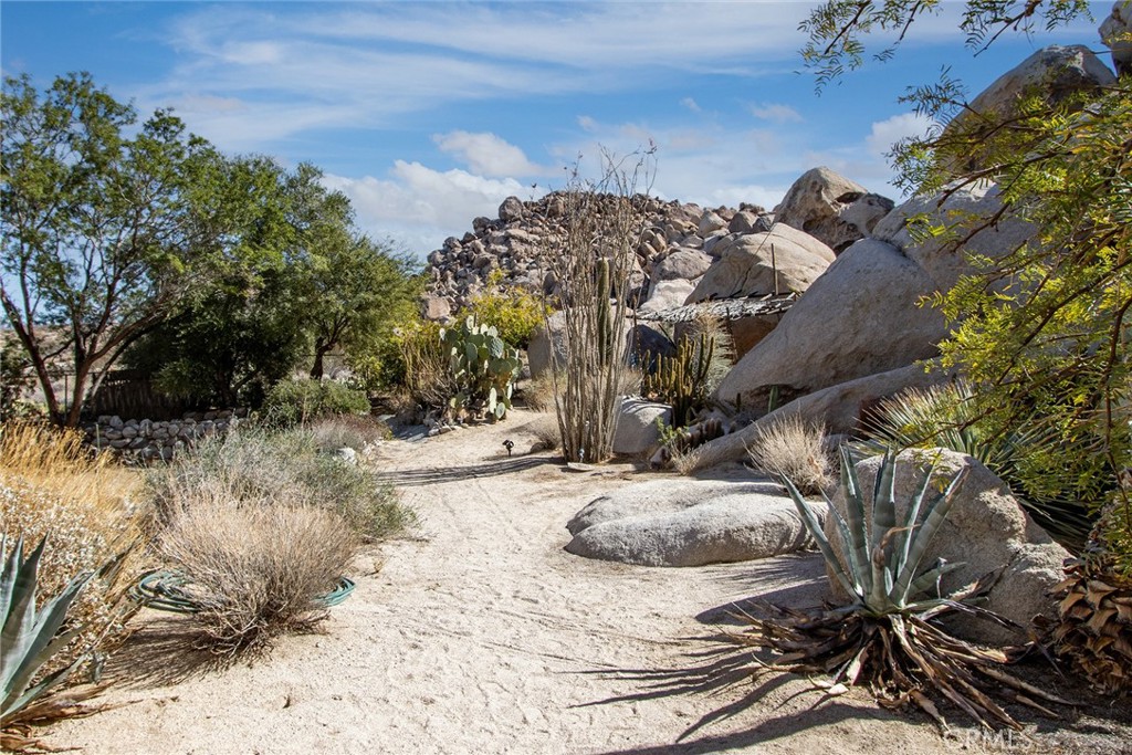 66075 Foothill Drive Joshua Tree, CA 92252 - Photo 53 of 53 a view of a backyard of the house