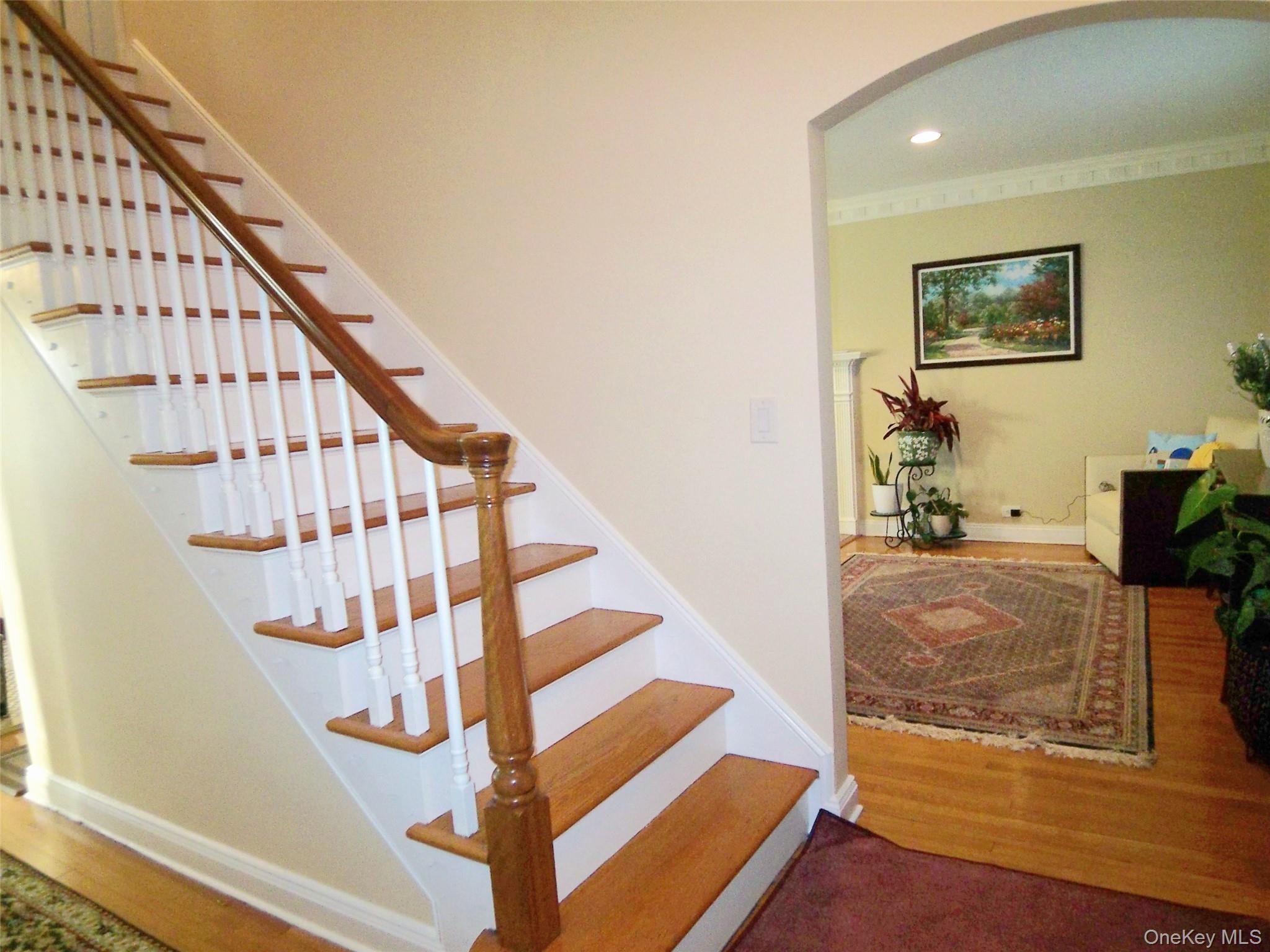 40 Harding Parkway Mount Vernon, NY 10552 - Photo 12 of 35 Staircase featuring arched walkways and recessed lighting