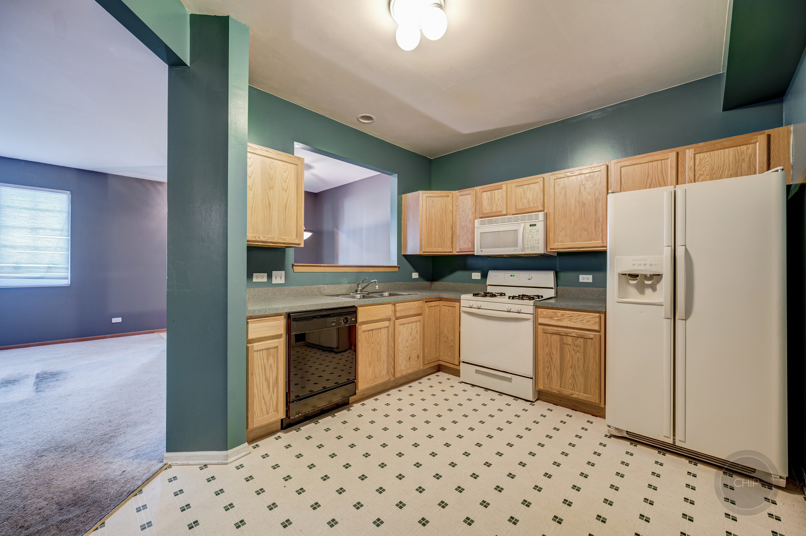 752 County Line Road Aurora, IL 60502 - Photo 14 of 30 a kitchen with a refrigerator and a sink
