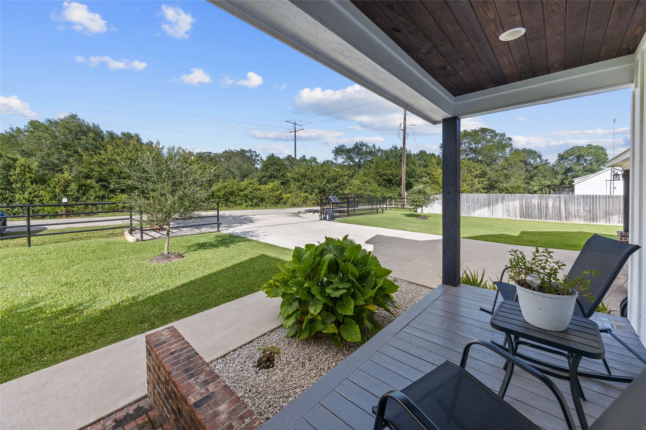 2021 Strangmeier Road Brenham, TX 77833 - Photo 5 of 16 Enjoying morning coffee from your front porch will be a daily pleasure.