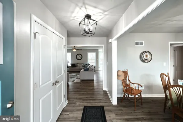a very nice looking room with wooden floor