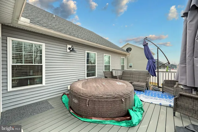 a house view with a seating space