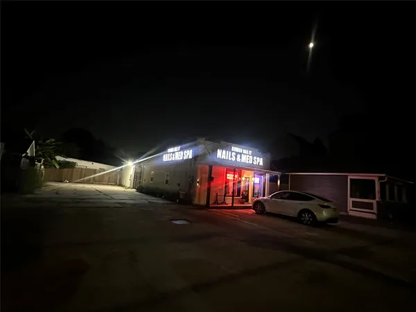 a car parked in the middle of a building