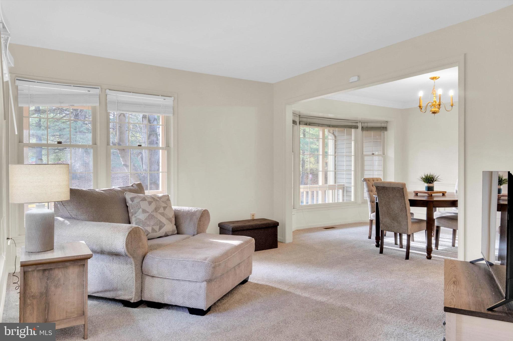 13201 Valley Bridge Court Silver Spring, MD 20906 - Photo 6 of 42 a living room with furniture and a large window