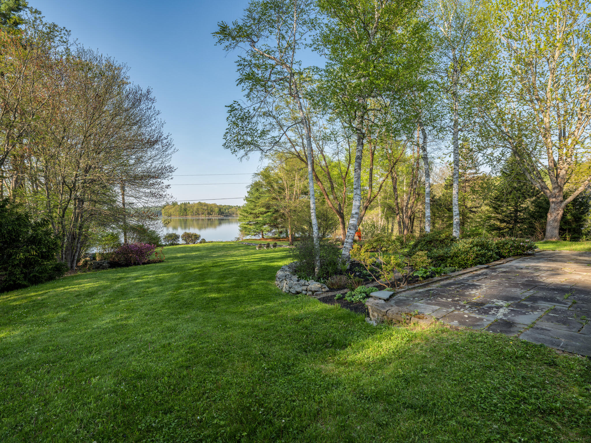 299 Gates Road Jefferson, ME 04348 - Photo 106 of 121 View of Slate Patio Off Lower Level