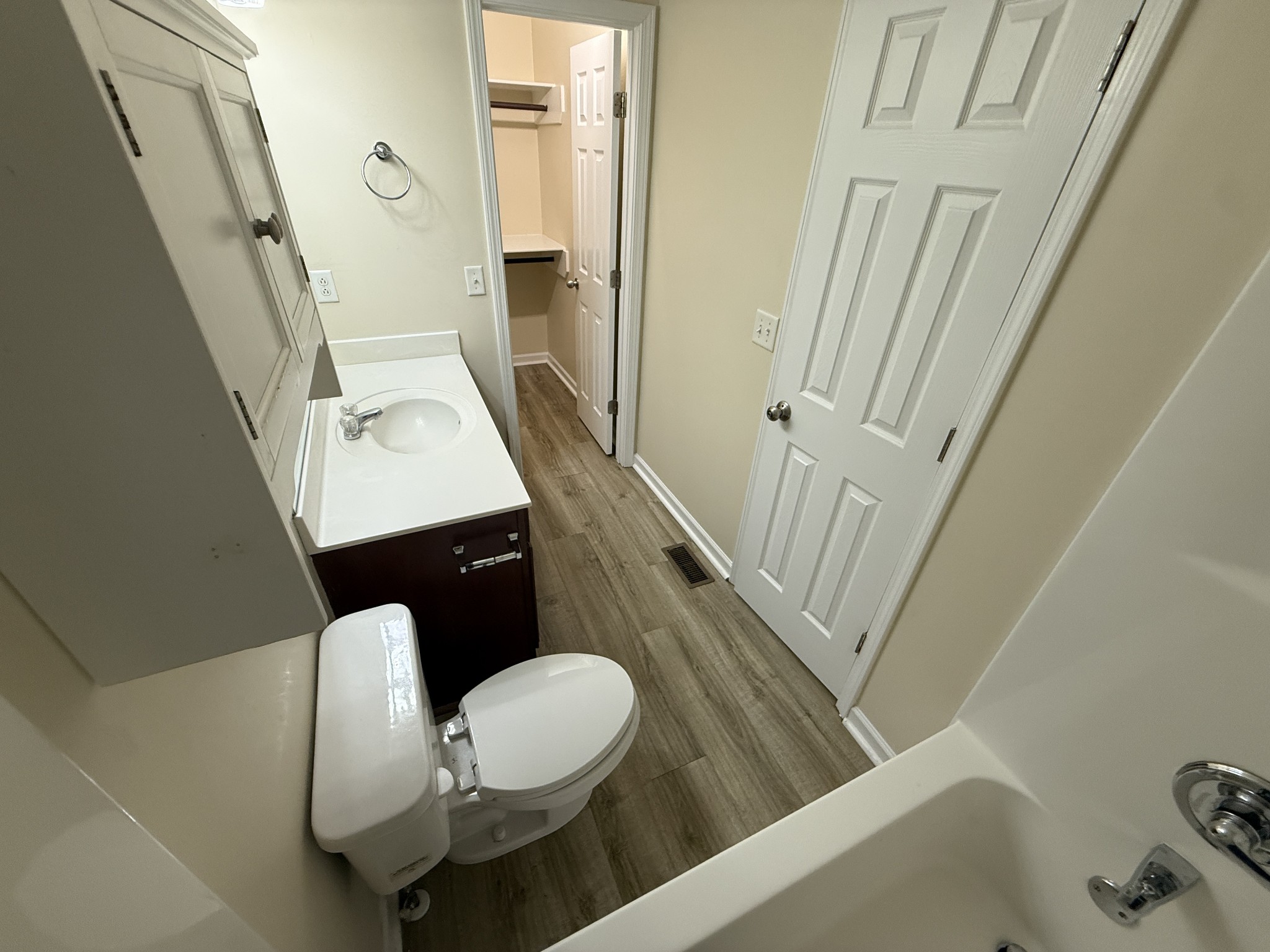 1040 Shaman Crossing Murfreesboro, TN 37128 - Photo 15 of 20 a bathroom with a sink a toilet a mirror and shower
