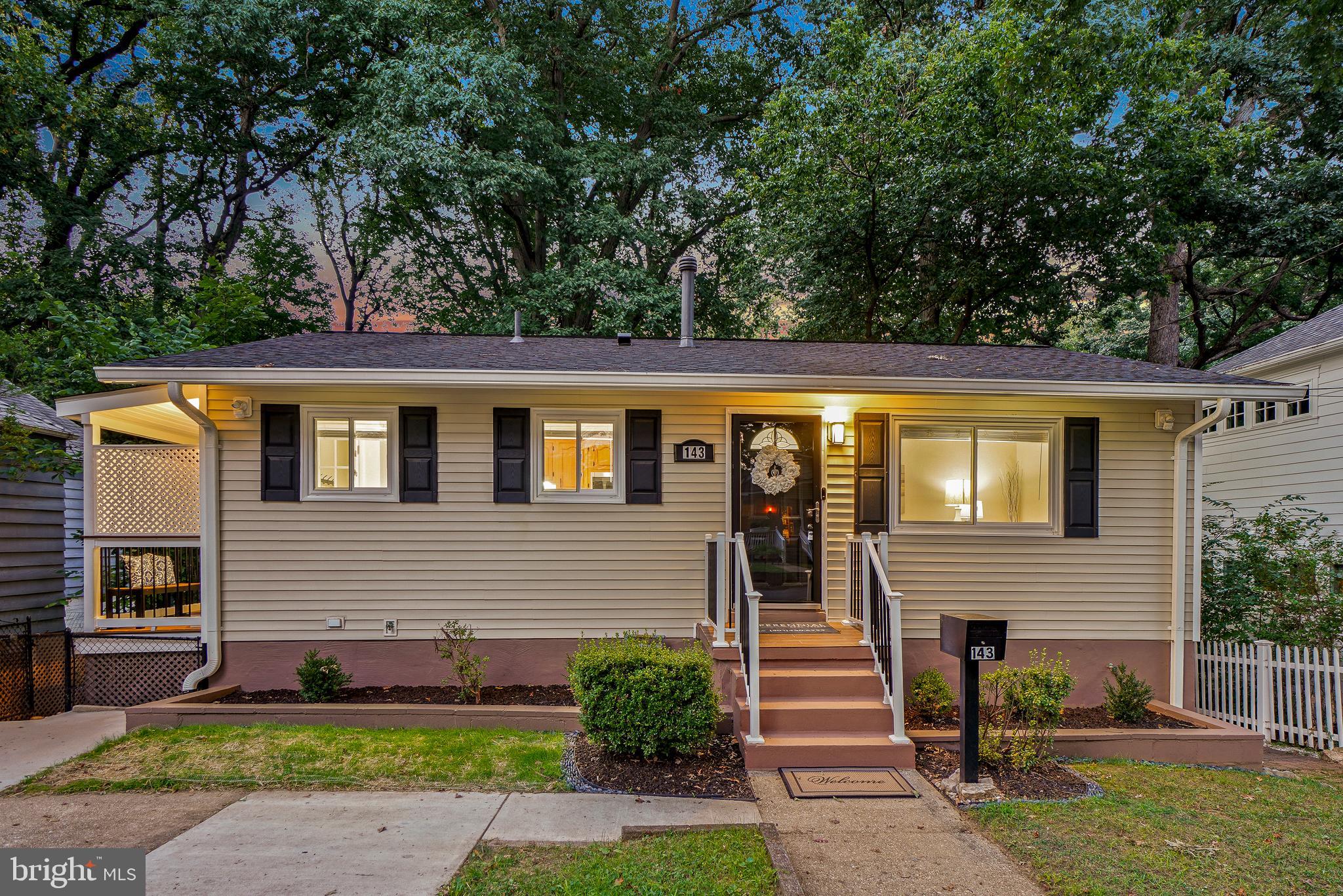 143 Ritchie Avenue Silver Spring, MD 20910 - Photo 29 of 41 Exterior Front in the Evening