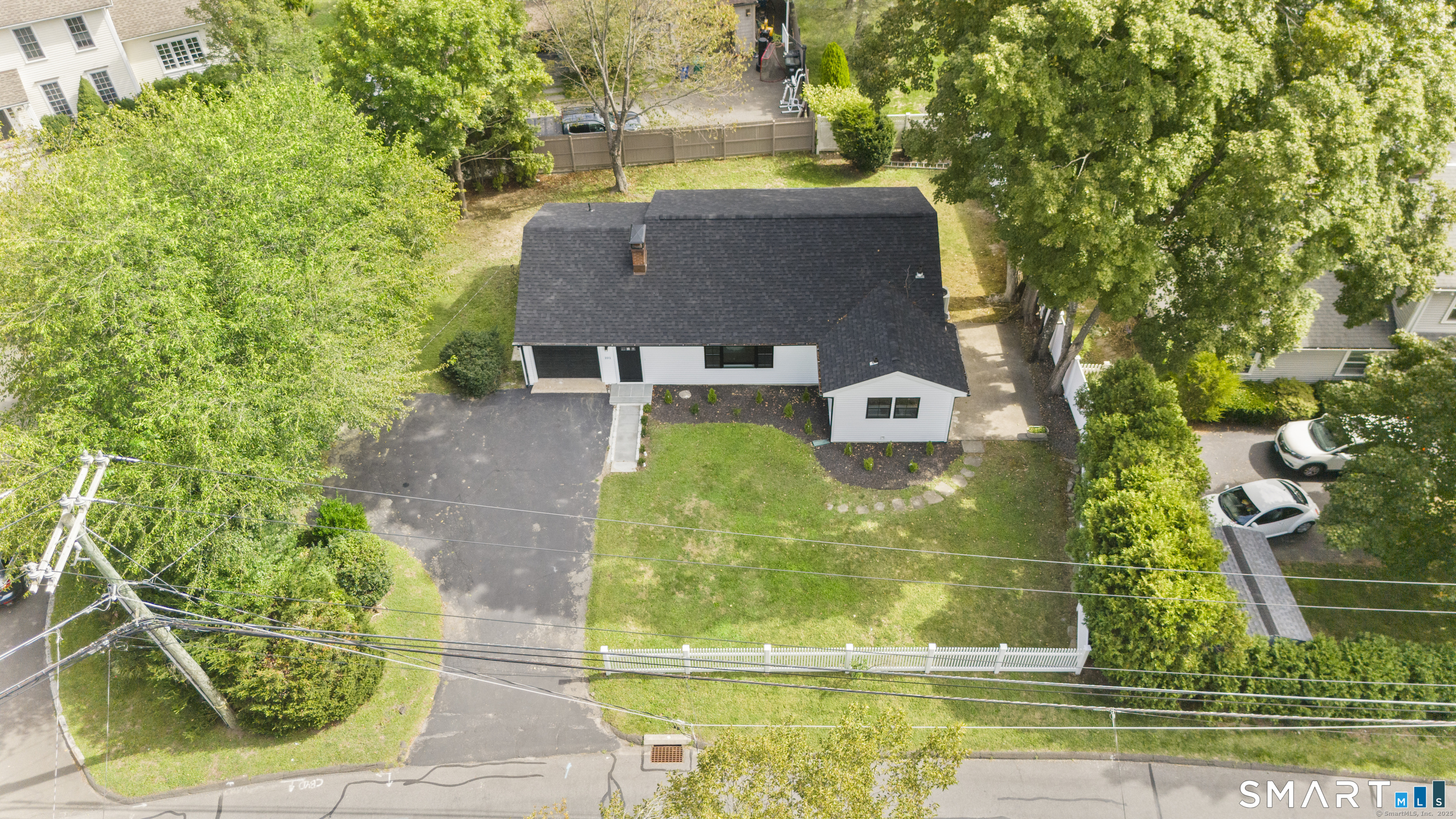 101 Parade Hill Road New Canaan, CT 06840 - Photo 37 of 40 an aerial view of a house