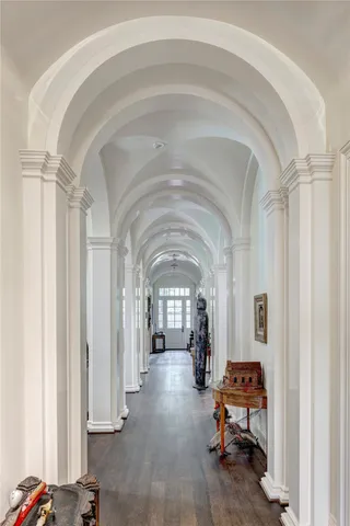 a view of livingroom with furniture and hardwood floor