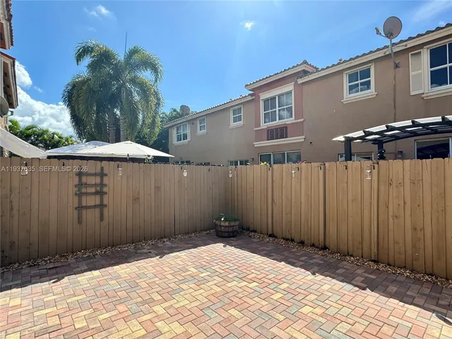 a backyard of a house