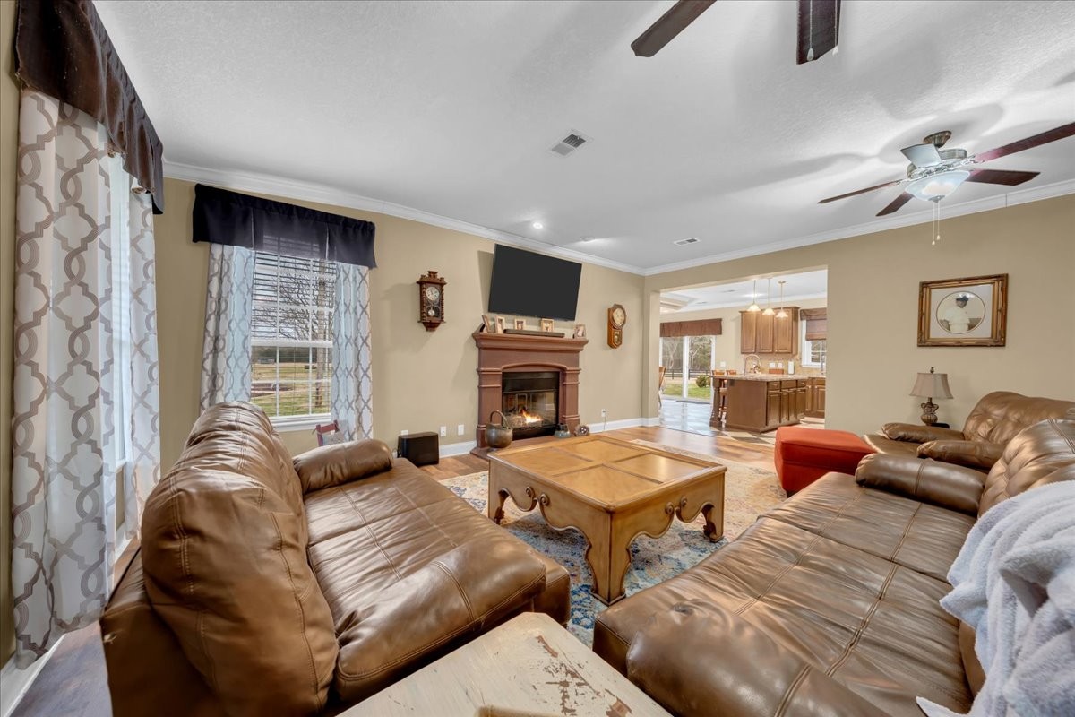 1798 Holly Grove Road Lewisburg, TN 37091 - Photo 8 of 55 a bedroom with furniture and a fireplace