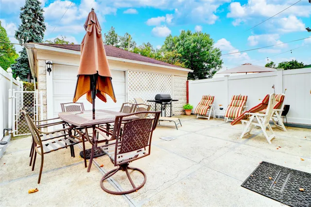 a view of a outdoor space with furniture