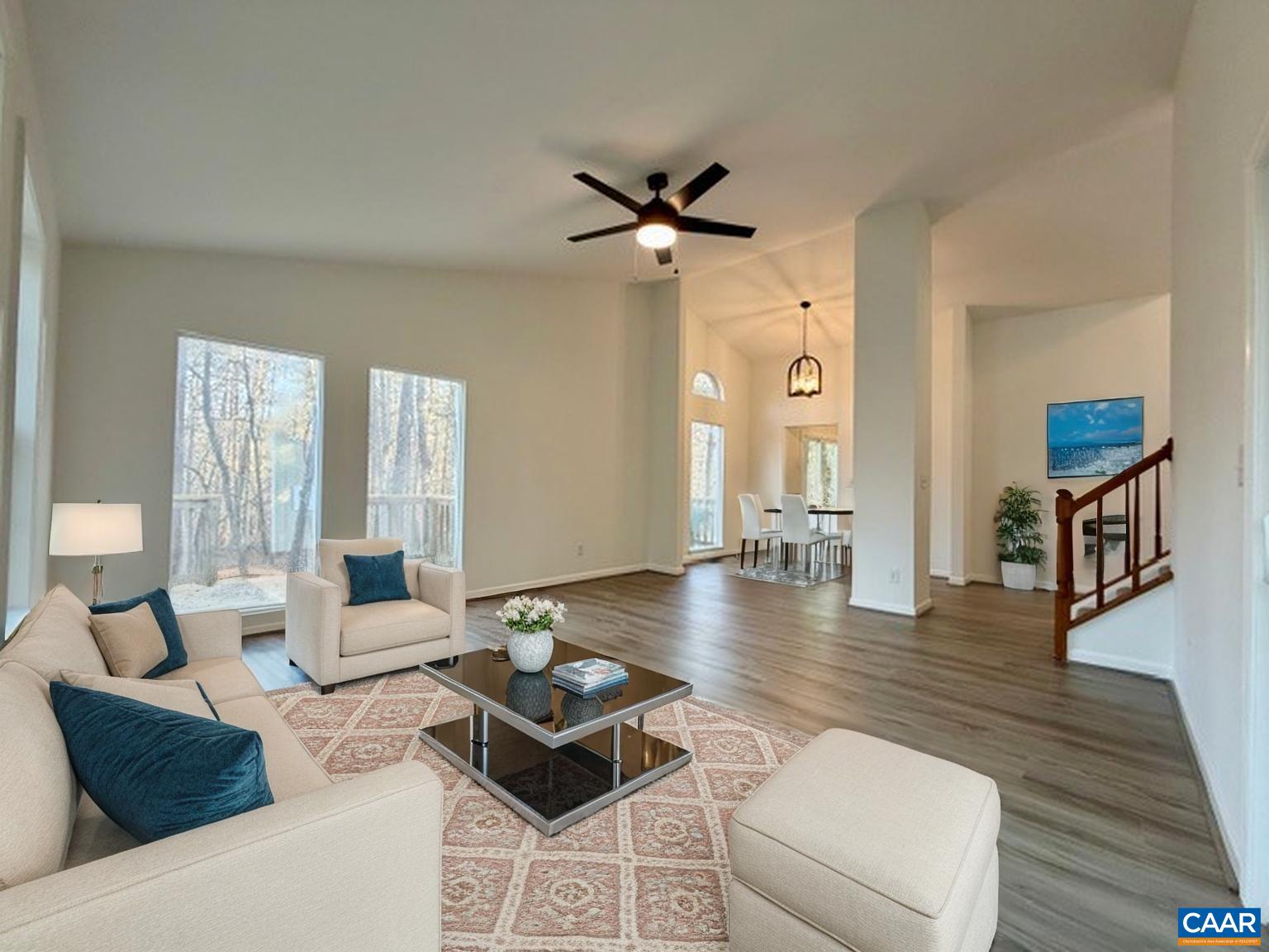 93 West Cedar Drive Ruckersville, VA 22968 - Photo 4 of 29 a living room with furniture and a wooden floor