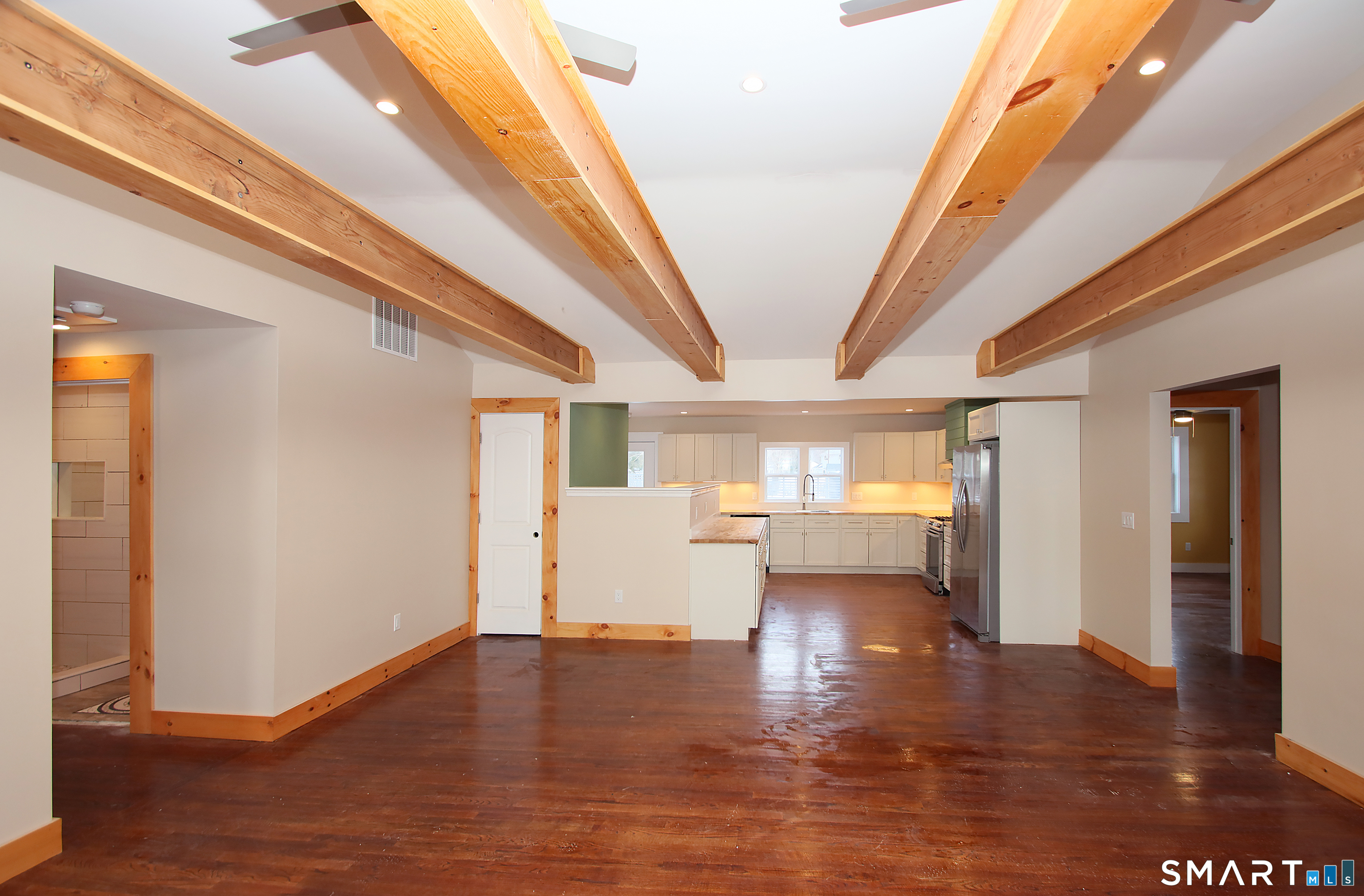 93 Overlook Road Meriden, CT 06450 - Photo 25 of 33 a view of an empty room with wooden floor and a window