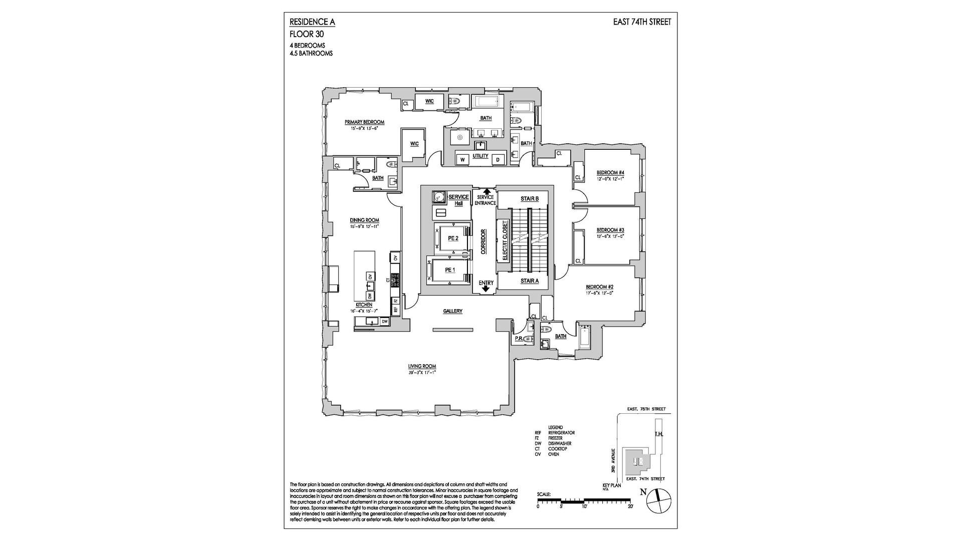 201 East 74th Street, Unit 30 Manhattan, NY 10021 - Photo 28 of 28 a picture of a floor plan