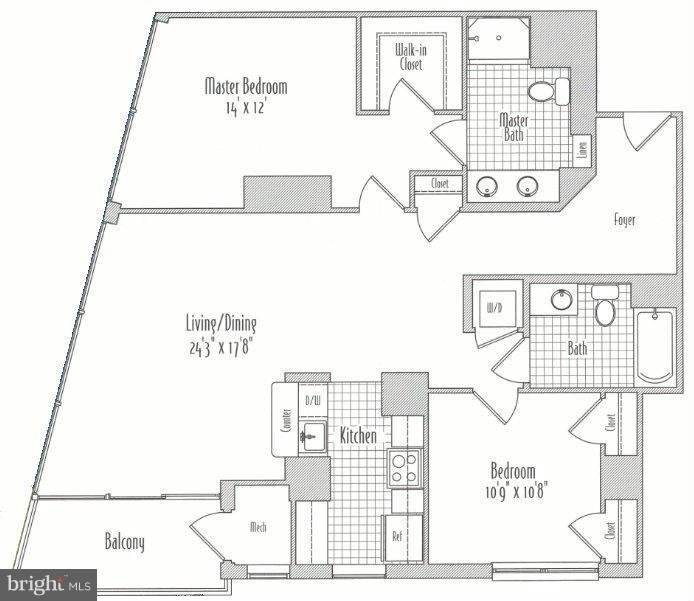 930 Wayne Avenue, Unit 309 Silver Spring, MD 20910 - Photo 30 of 30 Floor Plan