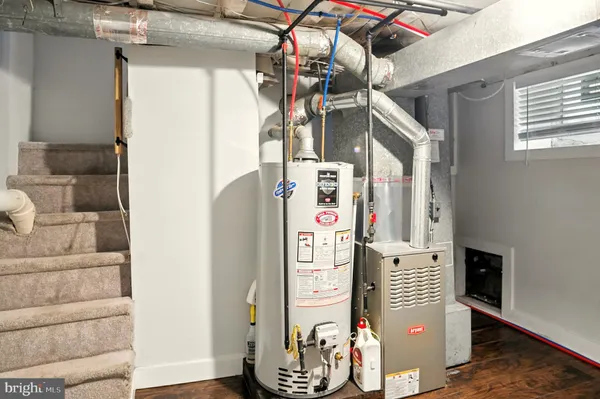 a view of storage and utility room