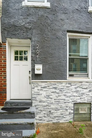 a view of front door of house