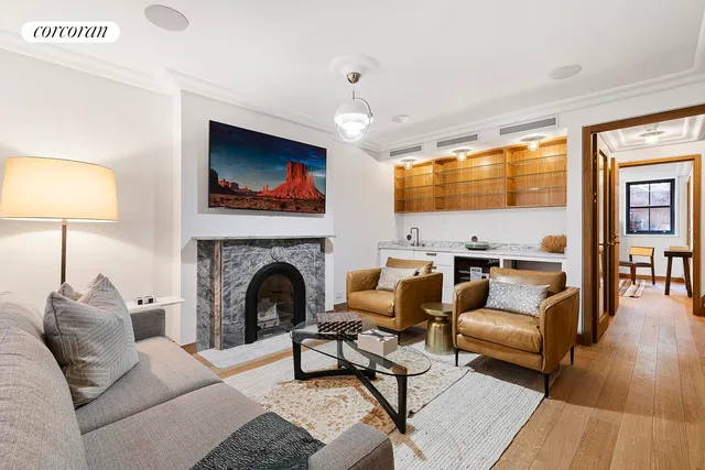 a view of a terrace with a bench