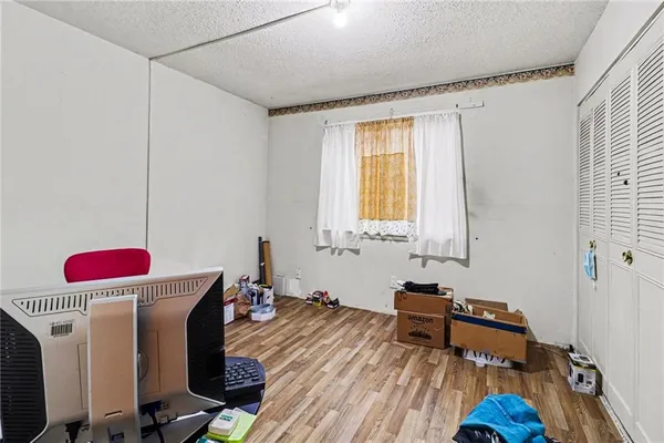 a room with furniture and a window