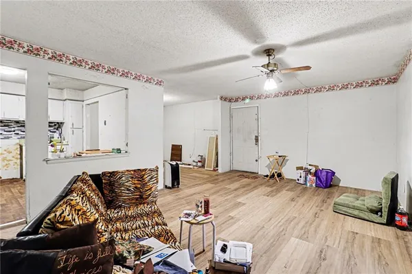 a bed room with a bed and a couch