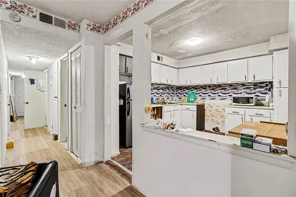 a room with furniture