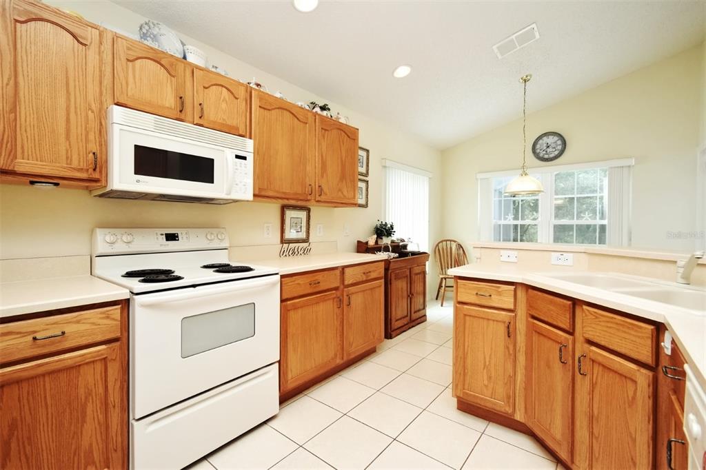 2591 Oneida Loop Kissimmee, FL 34747 - Photo 18 of 48 a kitchen with granite countertop cabinets stainless steel appliances and a sink