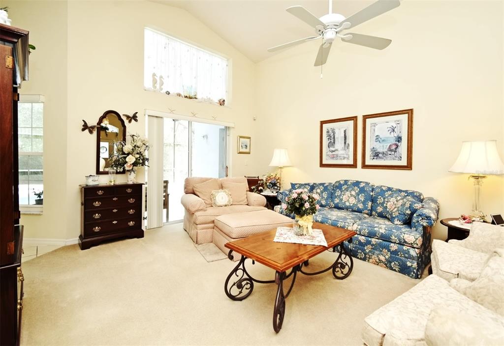 2591 Oneida Loop Kissimmee, FL 34747 - Photo 8 of 48 a living room with furniture a rug and wall paintings