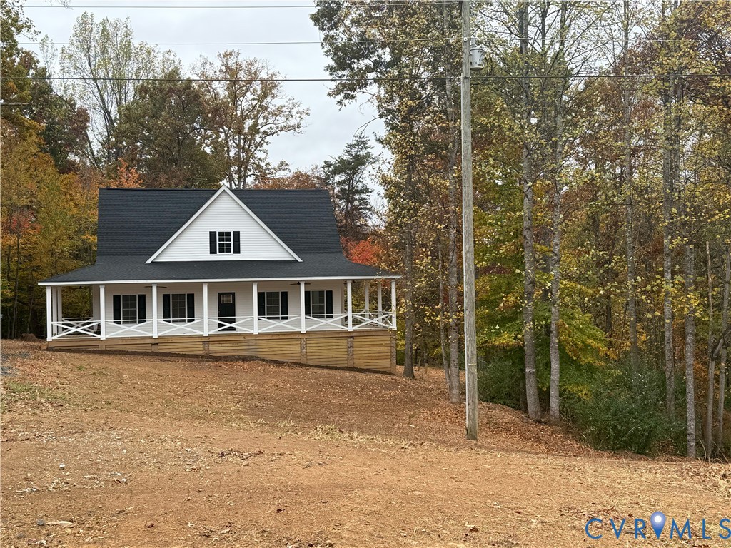 2700 Lake Albemarle Road Charlottesville, VA 22901 - Photo 2 of 25 Back of property with a porch and roof with shingl