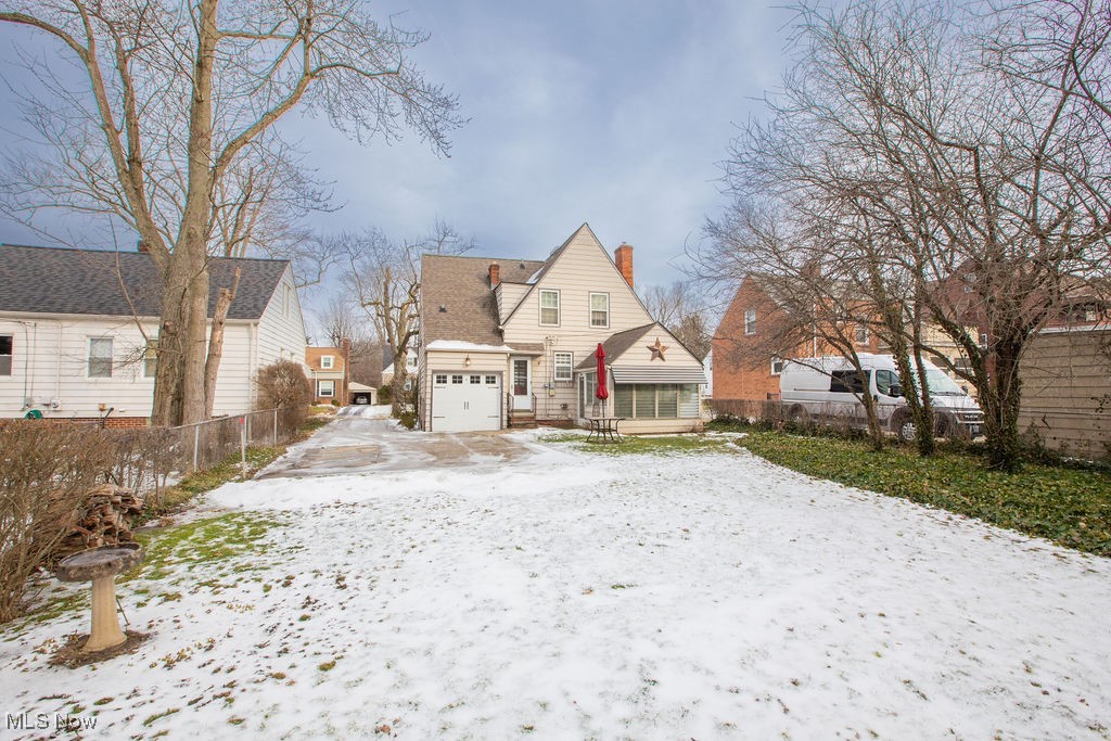 1528 Oakmount Road South Euclid, OH 44121 - Photo 24 of 24 View from the back of the lot looking back at the house which shows how the large backyard.