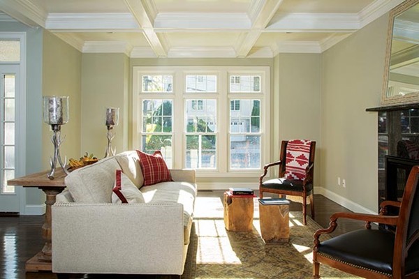 85 Pond Brook Road Newton, MA 02467 - Photo 2 of 6 a living room with furniture and a large window