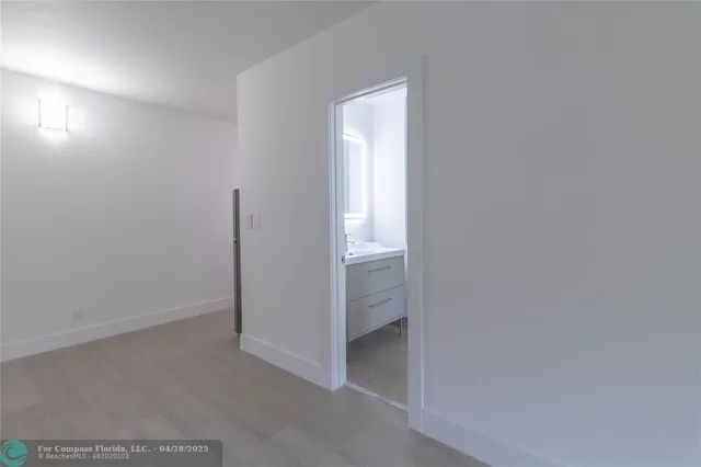 a view of an empty room