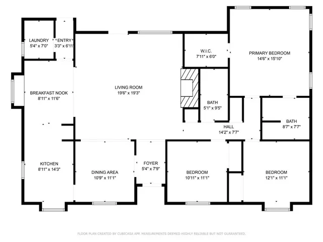 a picture of a floor plan