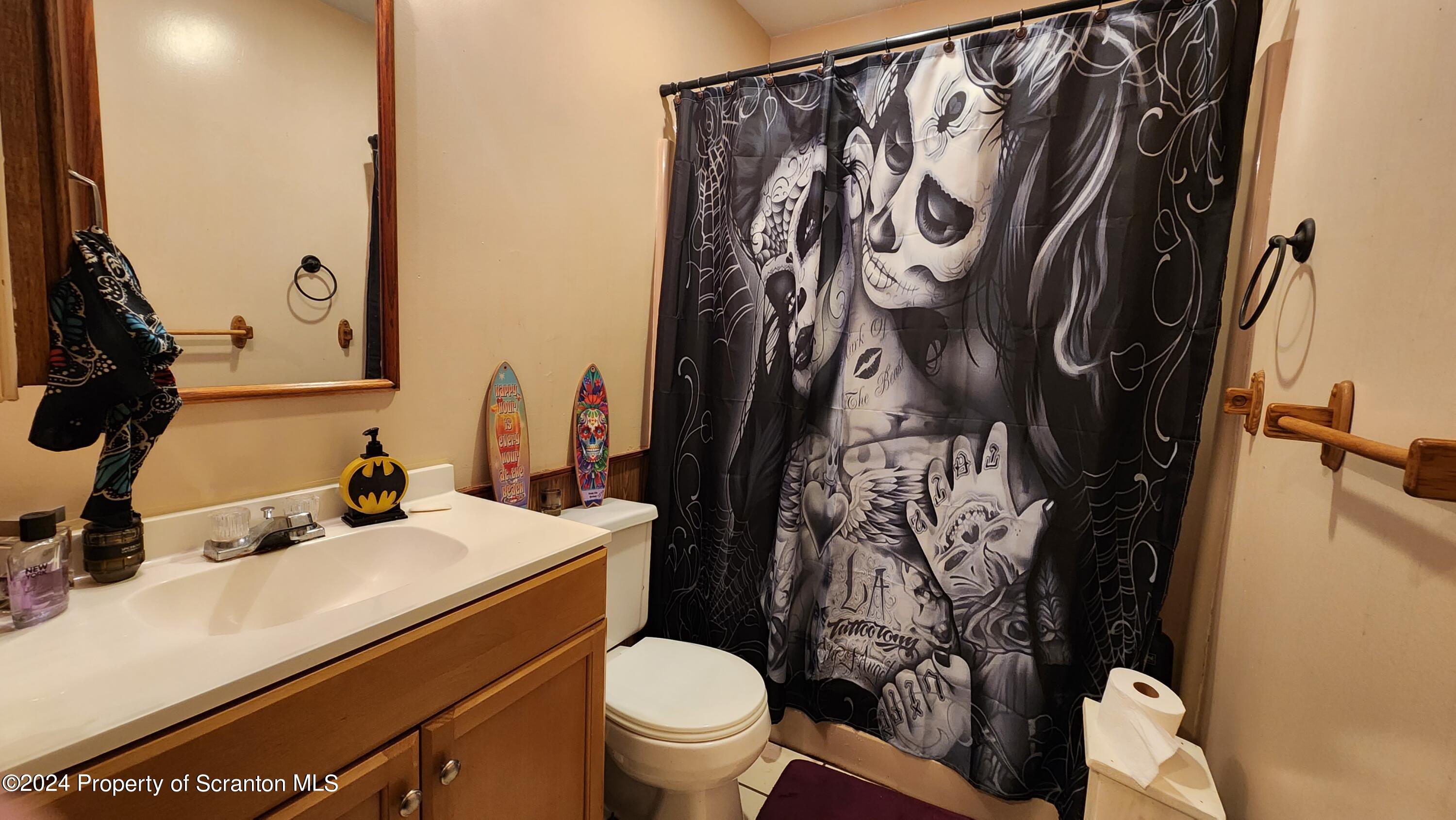633 Meshopany Ridge Road Meshoppen, PA 18630 - Photo 9 of 41 a bathroom with a toilet sink and mirror